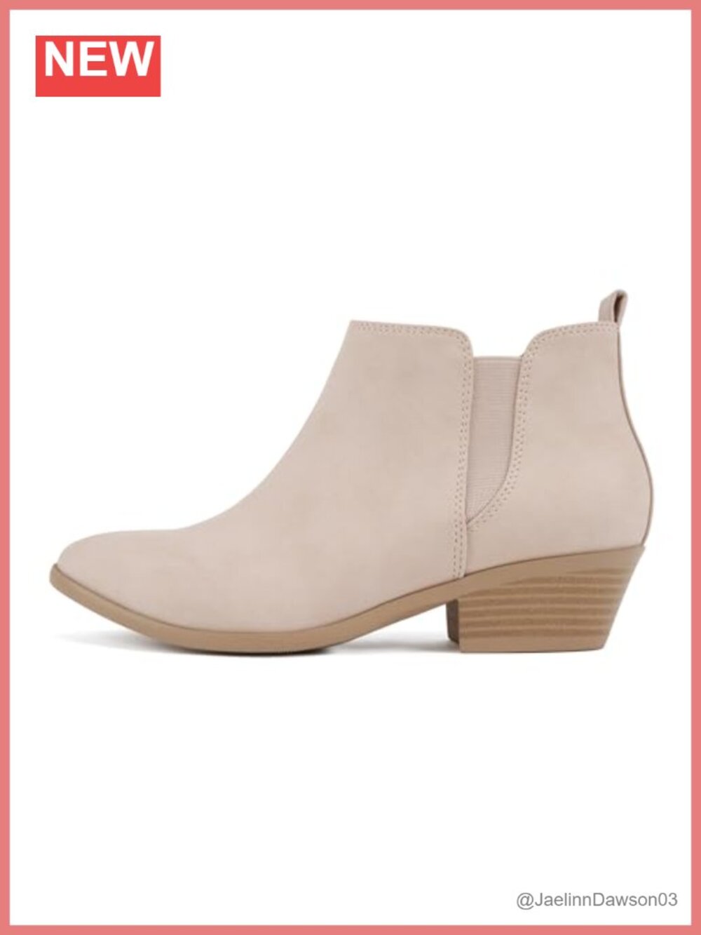 Pointed Toe Ankle Bootie with Elastic Gore Zipper Closure Low Heel